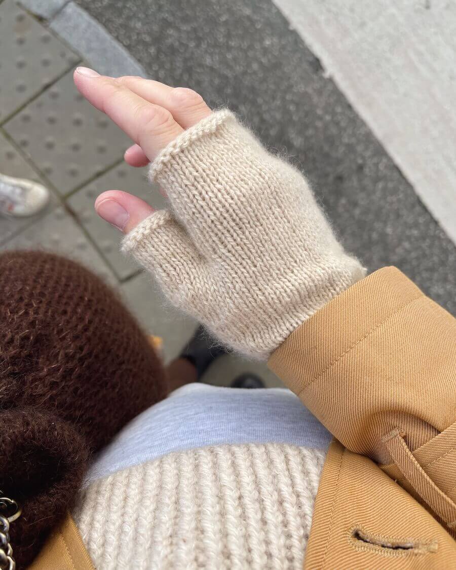 penny handschuhe Pulswärmer Penny Gloves PetiteKnit Strickset